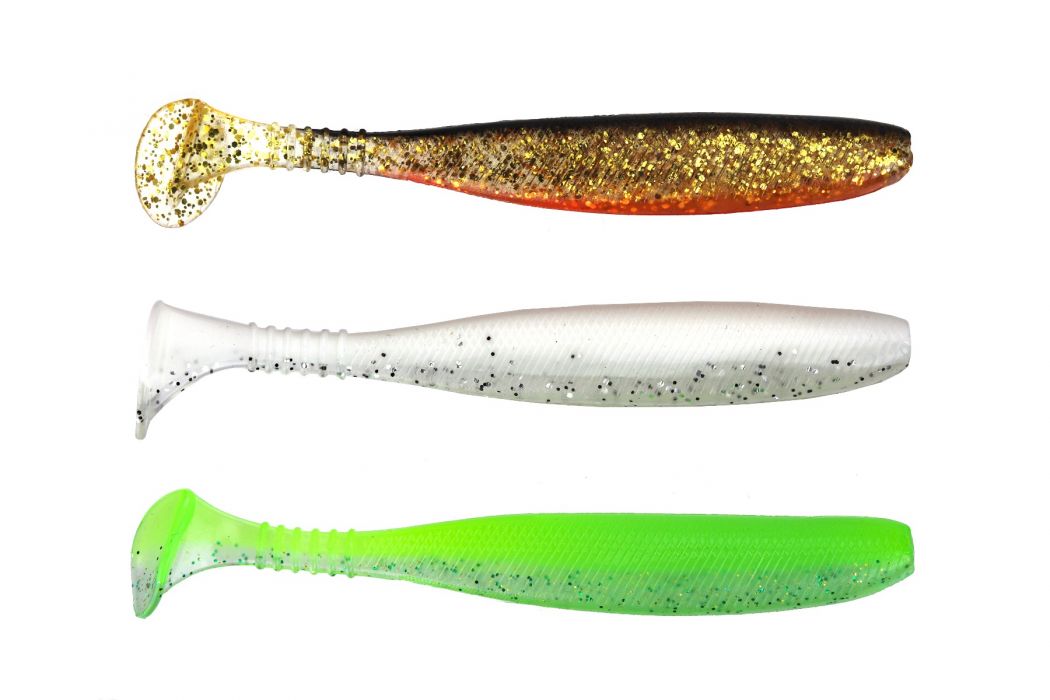 Силиконова примамка Traper Ripper Bullet Fish 100 мм. / кафяв, бял, зелен
